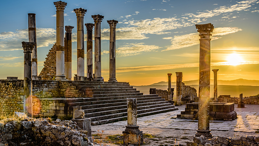 Roman columns Volubilis